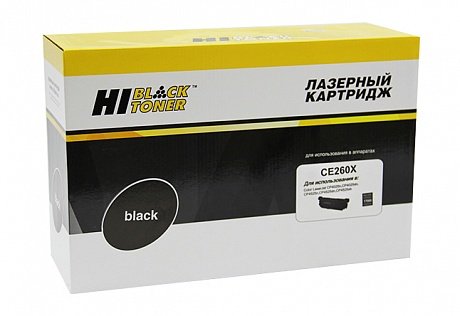 Картридж Hi-Black (HB-CE260X) для HP CLJ CP4025/4525, Восстановленный, Bk, 17K Картридж Hi-Black (HB-CE260X) для HP CLJ CP4025/4525, Восстановленный, Bk, 17K