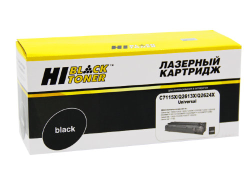 Картридж Hi-Black (HB-C7115X/Q2613X/Q2624X) для HP LJ 1200/1300/1150, Универсальный, 4K Картридж Hi-Black (HB-C7115X/Q2613X/Q2624X) для HP LJ 1200/1300/1150, Универсальный, 4K